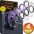 4X for Iphone 17 16 15 14 13 12 11 Pro Max Tempered Glass Camera Lens Protectors
