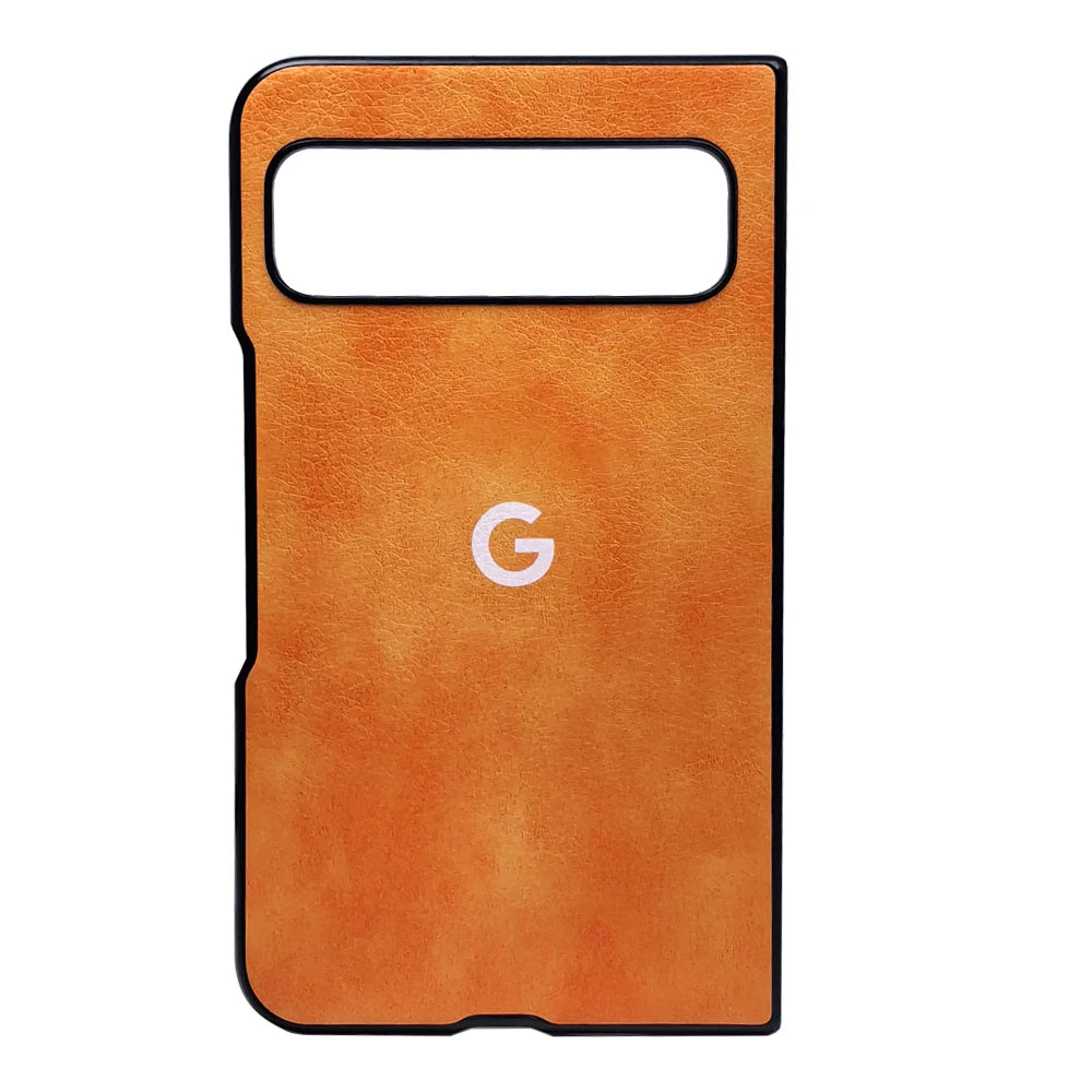 Premium Leather Protective Case for Google Pixel Fold 9Pro - Durable Hard PC and PU Cortex Anti-Skid Shockproof Cover