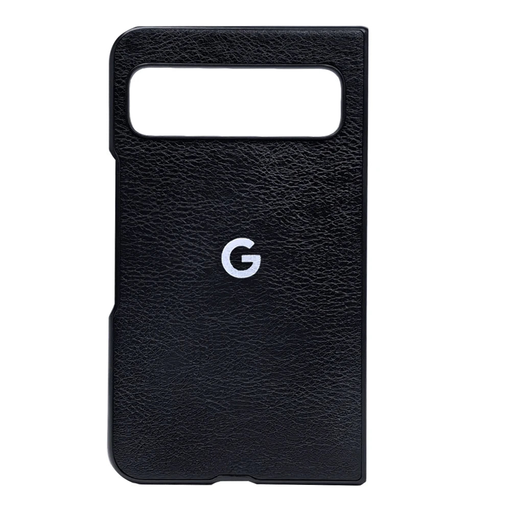 Premium Leather Protective Case for Google Pixel Fold 9Pro - Durable Hard PC and PU Cortex Anti-Skid Shockproof Cover